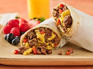 Beef Breakfast Burritos